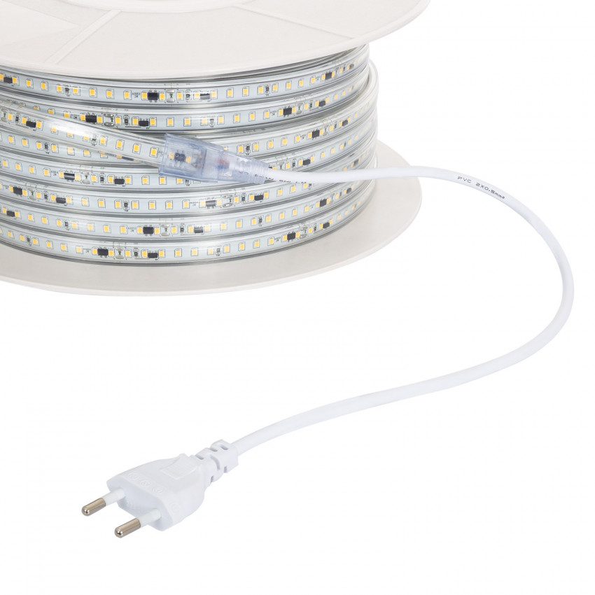 LED Strip Rol Dimbaar 220V AC Solid 120 LED M 50m Warm Wit IP65 In Te