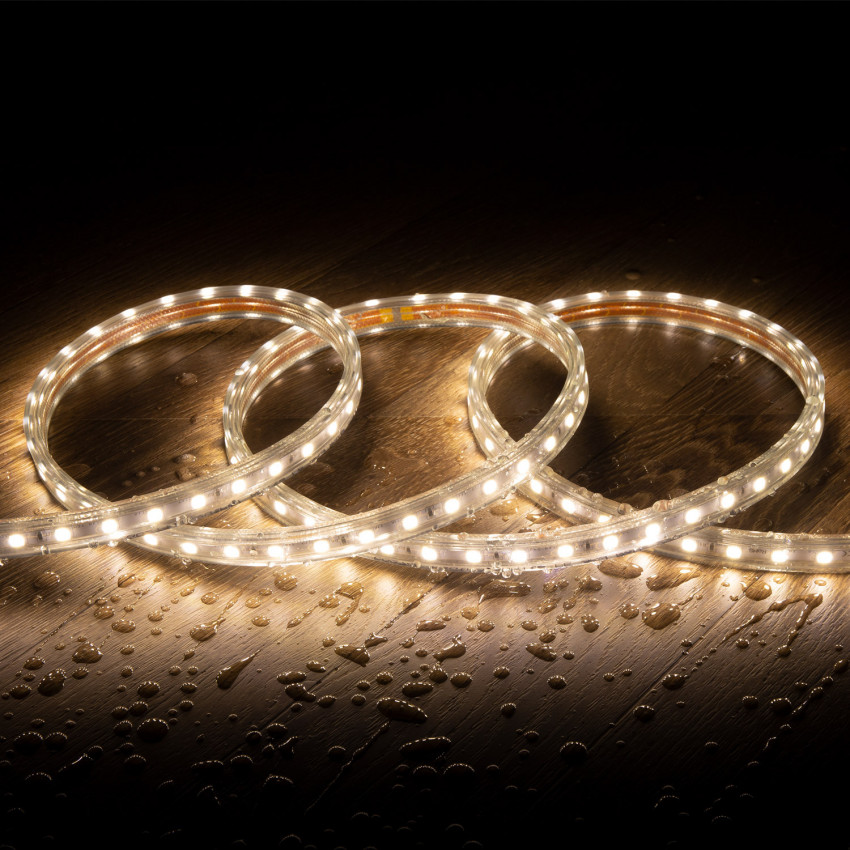 LED Strip Rol Dimbaar 220V AC Solid 120 LED M 50m Warm Wit IP65 In Te