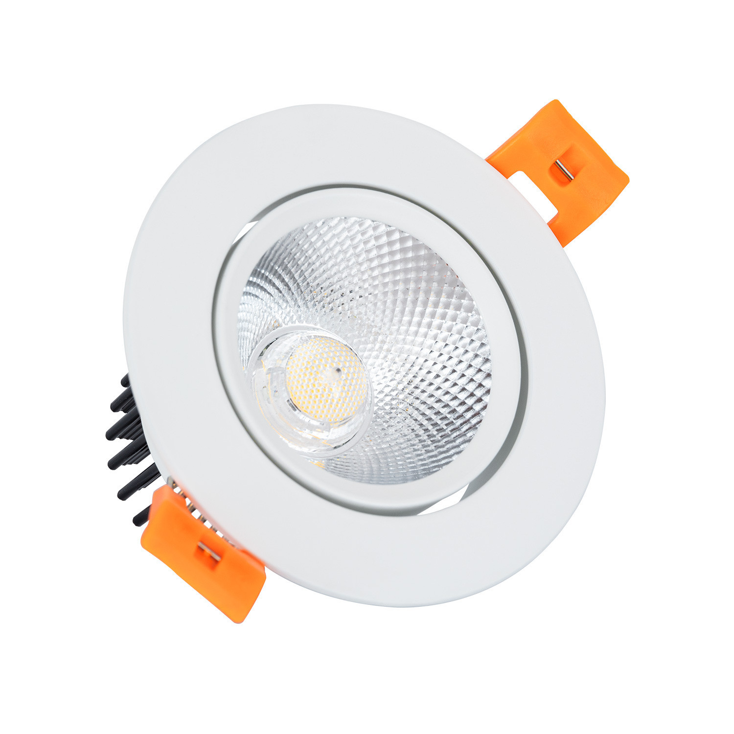 Downlight Led Ronde Dimbare Richtbare W Cob Wit Mm Ledkia