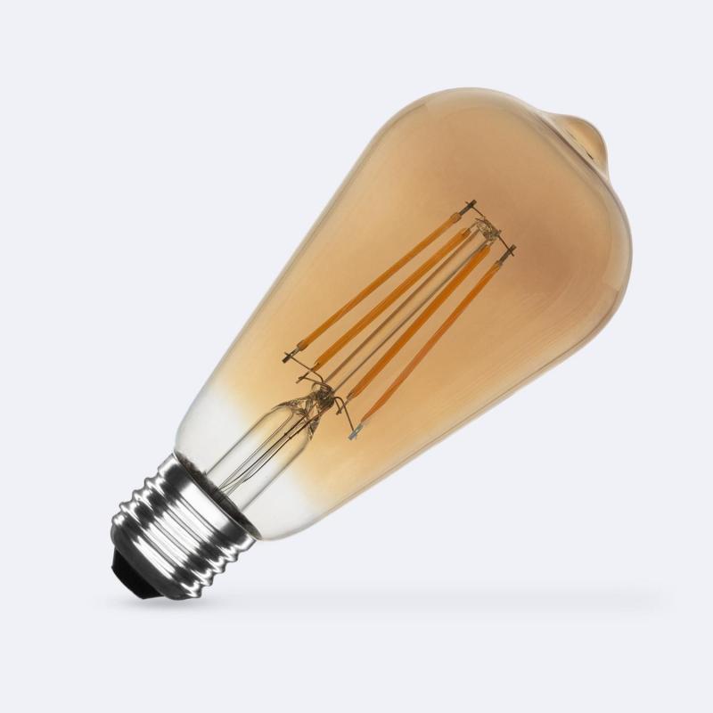 Prodotto da Lampadina Filamento LED E27 6W 600 lm ST64 Oro