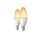 Product of Pack of 2u E14  Smart LED Bulbs PHILIPS Hue White 5.2W B39 470 lm