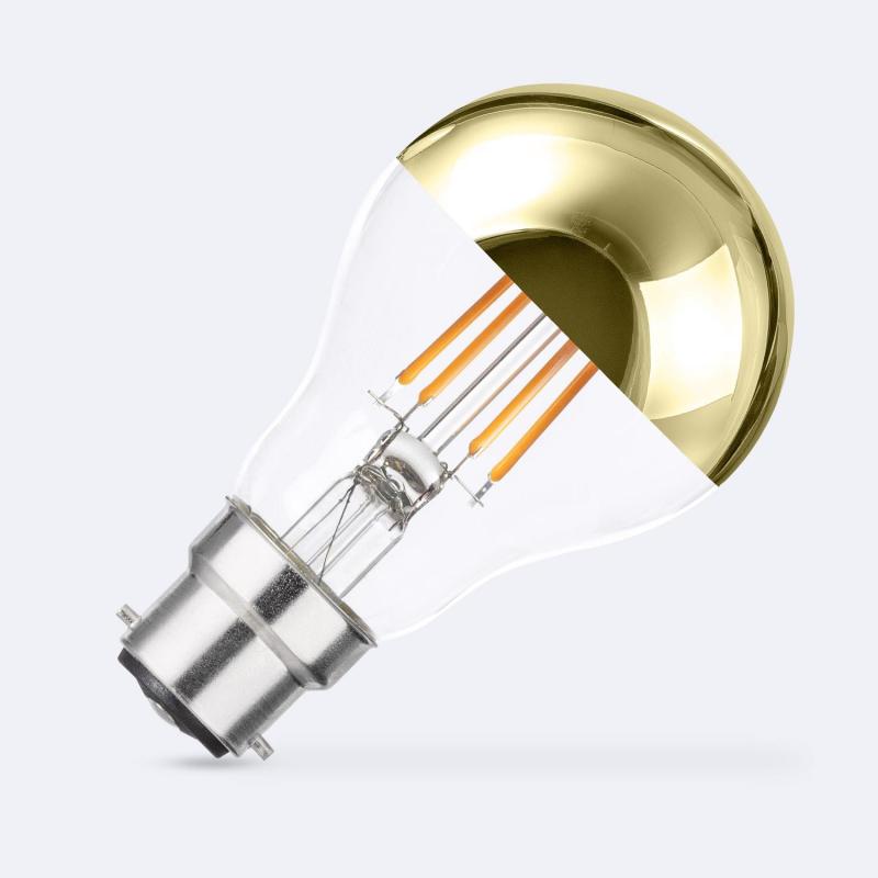 Product van LED Lamp Filament B22 6W 600 lm A60 Dimbaar Goud Reflect