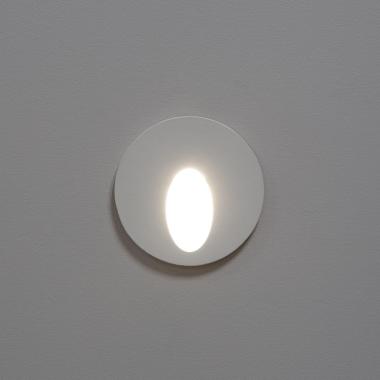 Produkt von LED-Wandeinbauleuchte 1W Rund Weiss Boiler