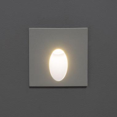 Prodotto da Segnapasso Esterni LED 3W Incasso Parete Quadrado Bianco Ellis