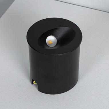 Produkt von LED-Wandeinbauleuchte 3W Aussen Rund Schwarz Coney