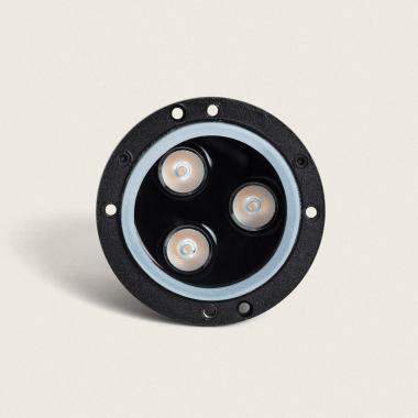 Product of 3W Gimsha 1L Outdoor Recessed Ground Spotlight in Black