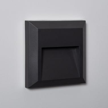 Product of  Byron Square Surface Outdoor LED Wall Light in Black