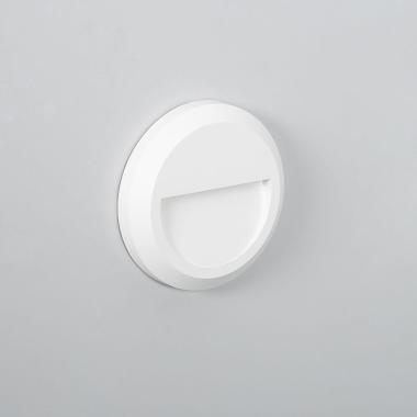 Product of  Edulis Round Surface Outdoor LED Wall Light in White