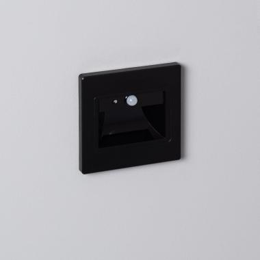 Product of 1.5W Bark Recessed Wall LED Spotlight with PIR Sensor in Black