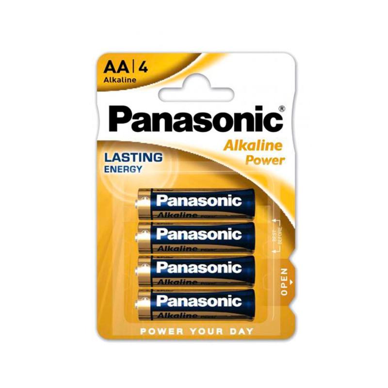 Produkt von Blister 4 Alkaline-Batterien 1,5V PANASONIC AA LR06