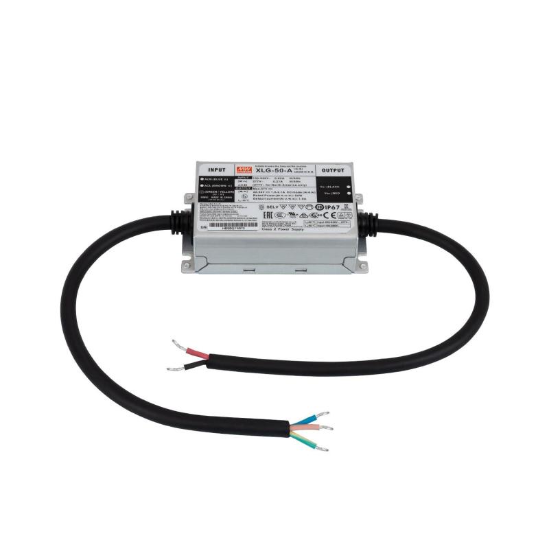 Product of 50W 22-54V Output 100-240V 620mA IP67 MEAN WELL Driver XLG-50-A