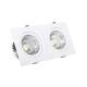 Product van Downlight New Madison Double Rechthoekig LED 20W Zaag maat 205x90 mm