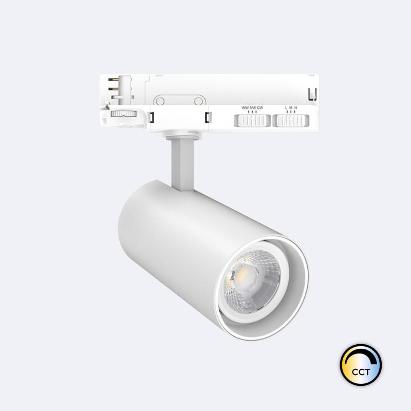 Produit de Spot LED sur Rail Triphasé 30W Fasano Dimmable CCT Blanc