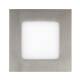 Produit de Dalle LED 6W Carrée Extra-Plate Coupe 105x105 mm Argentée