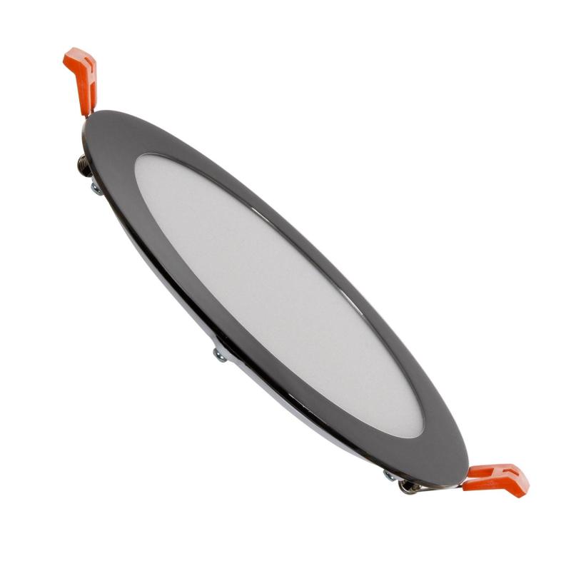 Produkt von LED Einbaustrahler flach 12W Rund SuperSlim Schwarze Ausschnitt Ø 155mm