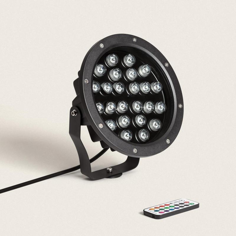 Product van Spot Outdoor LED  RGB 24W IP67 met Spike Colmar 