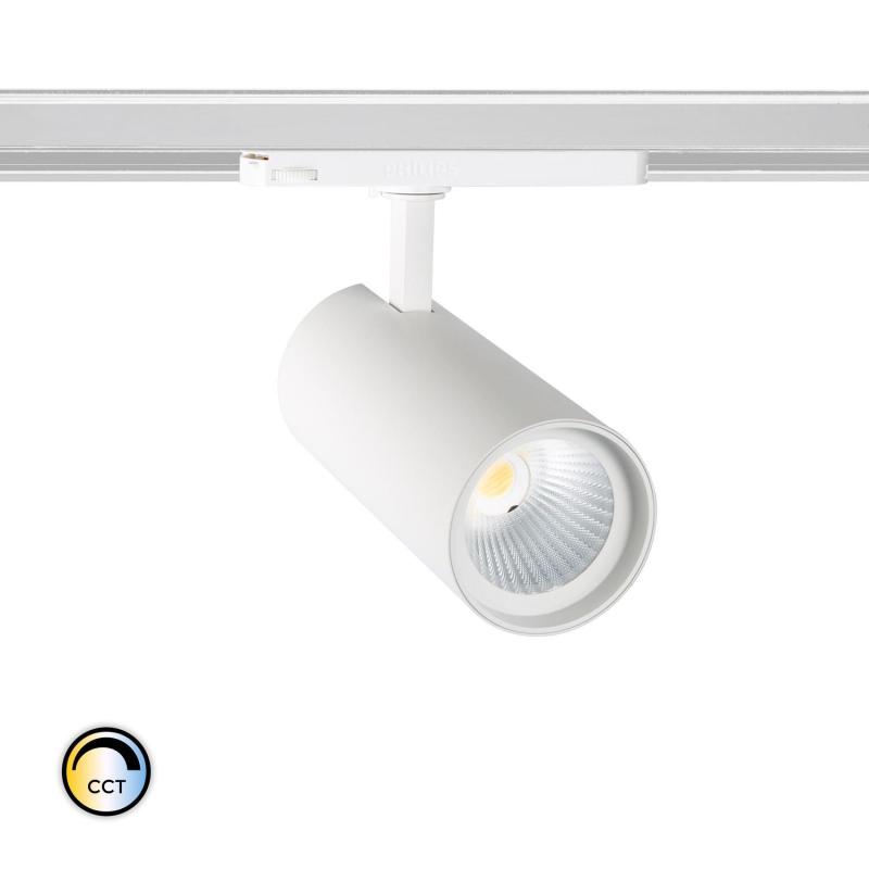 Produit de Spot LED sur Rail Triphasé 30W d'Angelo CCT PHILIPS Xitanium Blanc