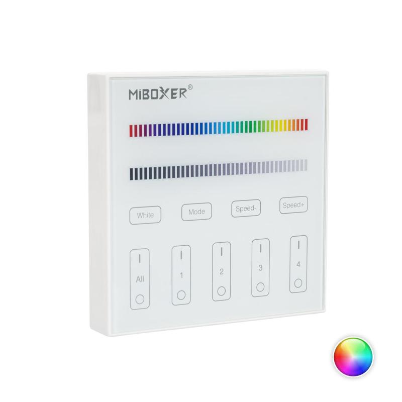 Produit de Télécommande Murale RF pour Variateur LED RGBW 4 Zones MiBoxer B3 