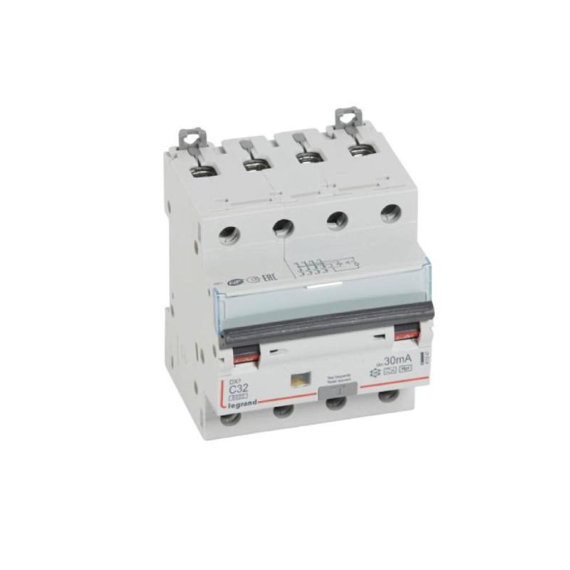 Produkt von Magnetothermischer Sicherungsschalter Industriell DX³ 4P 32A 10kA 30mA C-Kurve Tipo Hpi LEGRAND 411247