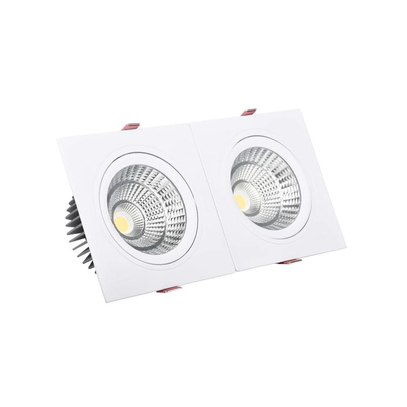 Product van Downlight New Madison Double Rechthoekig LED 10W Zaag maat 165x75 mm