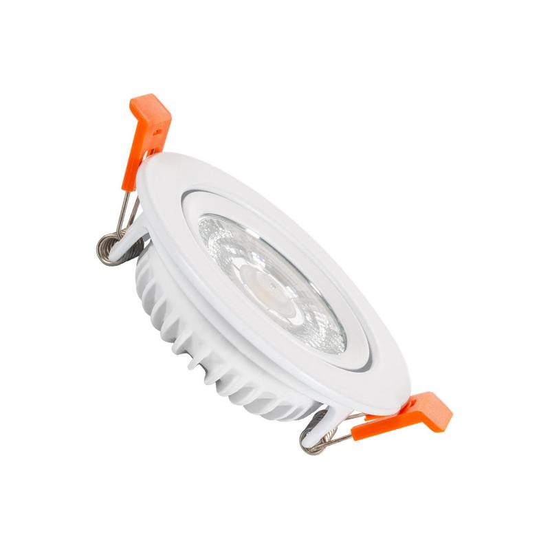 Product van Downlight LED 5W COB Superslim Richtbare Wit Ronde Downlight Ø75 mm CRI90 Expert Color No Flicker