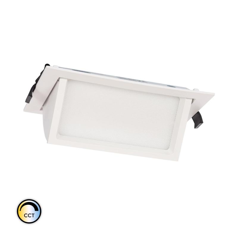 Produit de Downlight LED 24W Rectangulaire Orientable OSRAM CCT 120 lm/W LIFUD Coupe 210x125 mm