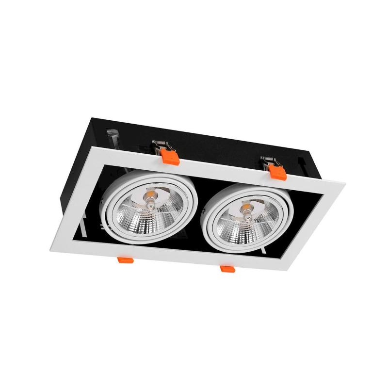 Produkt von LED Downlight Einbaustrahler 24W Schwenkbar Kardan Eckig AR111 Ausschnitt 325x165 mm