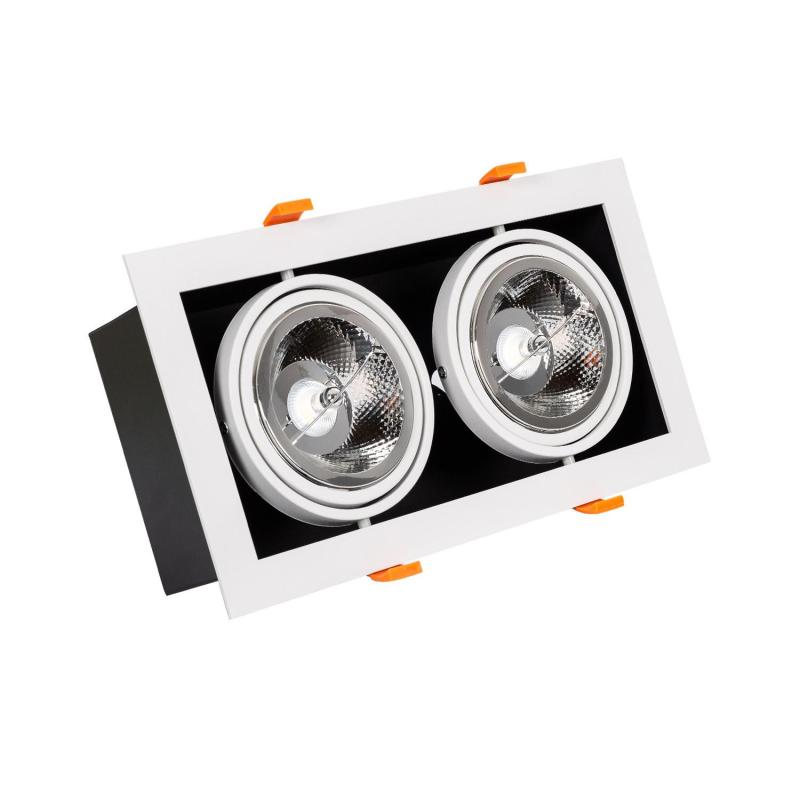 Produkt von LED Downlight Einbaustrahler 30W Schwenkbar Kardan Eckig AR111 Ausschnitt 325x165 mm