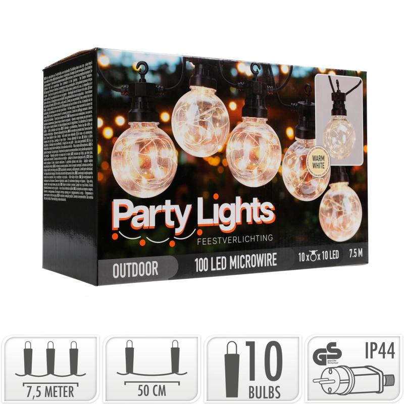 Produit de Guirlande Extérieure LED avec 10 Ampoules Aitana 7,5 m