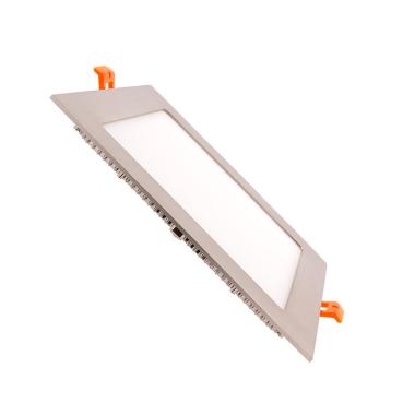 Downlight LED 15W Super Slim Vierkant Zilver Zaag maat 180x180 mm