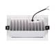 Produit de Downlight LED 24W Rectangulaire Orientable OSRAM CCT 120 lm/W LIFUD Coupe 210x125 mm