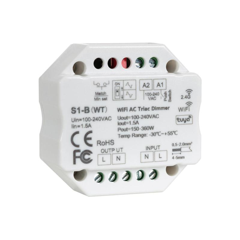 Produkt von LED-Dimmer Triac WiFi Triac RF 1CH 1.5A AC Kompatibel mit Schalter 