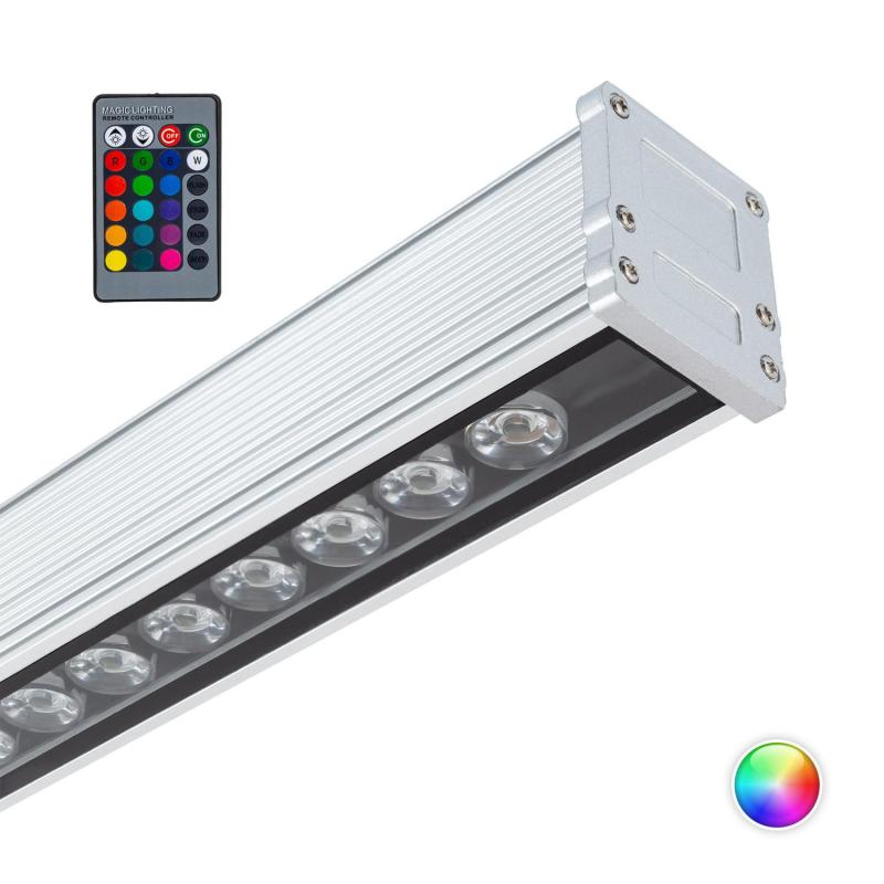 Product van LED Lineair Washlight 500mm 18W IP65 RGB 