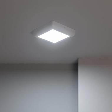 Produkt od Přisazené Stropní Čtvercové 12W LED Svítidlo 178x178 mm Kovový s Bílým Designem