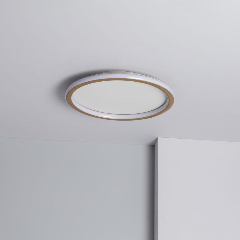 Prodotto da Plafoniera Circolare in Metallo LED 30W Ø400 mm Allharo CCT Selezionabile 