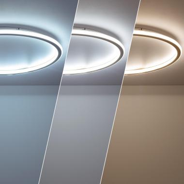 Prodotto da Plafoniera Circolare in Metallo LED 30W Ø400 mm Allharo CCT Selezionabile 