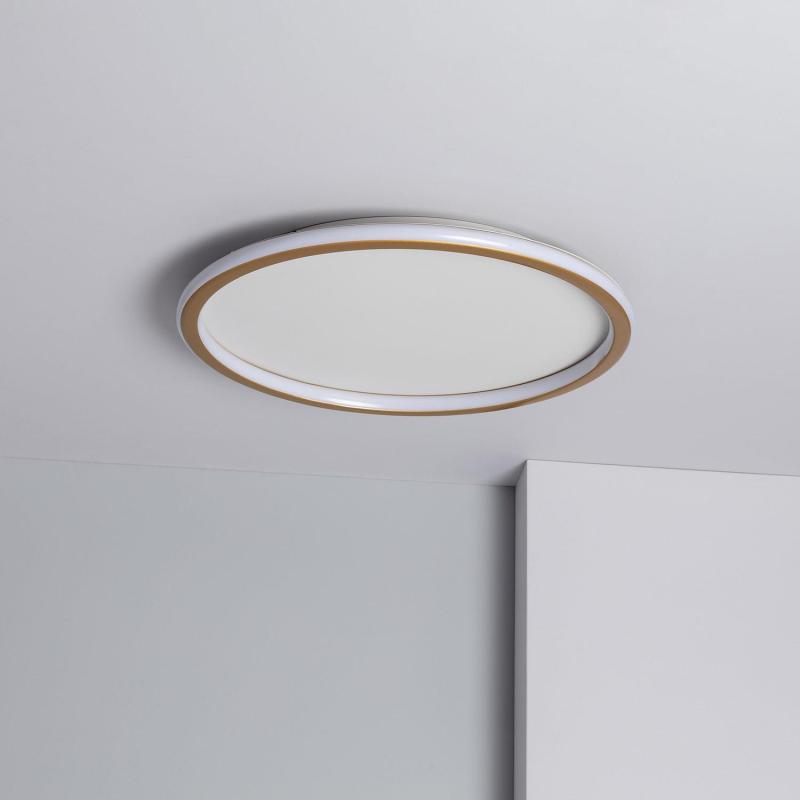 Produit de Plafonnier LED Rond Métal CCT Sélectionnable Allharo 36W Ø500 mm