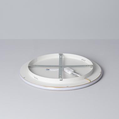 Produit de Plafonnier LED Rond Métal CCT Sélectionnable Allharo 36W Ø500 mm