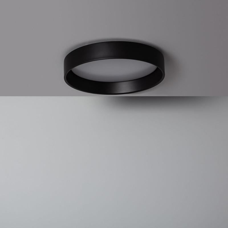 Produkt von LED-Deckenleuchte 20W Rund Metall CCT Wählbar Ø450 mm Schwarz Design