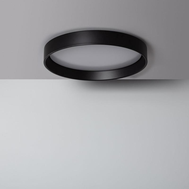 Product van Plafondlamp LED 30W Rond Metaal Ø550 mm  CCT Selecteerbaar Black Design