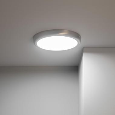 Produkt od Přisazené Stropní Kruhové LED Svítidlo Ø300 mm Kovový se Stříbrným Designem