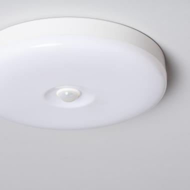 Produkt od Přisazené Stropní LED Svítidlo 12W Kruhové Ø216 mm Flicker Free se Senzorem Pohybu PIR a Soumrakovým Senzorem