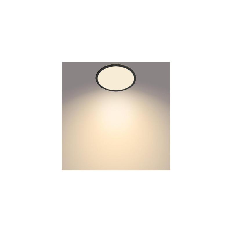 Produit de Plafonnier LED PHILIPS Extra-Plat Noir IP44 15W Variation par Paliers 3 Niveaux CL550 