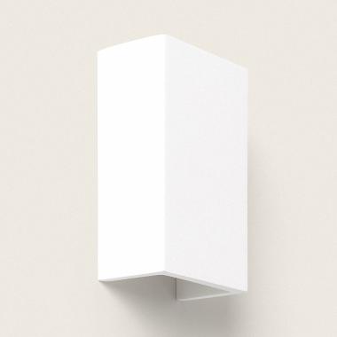 Aplique de Pared Yeso Iluminación Doble Cara Dupmy Rectangular Blanco