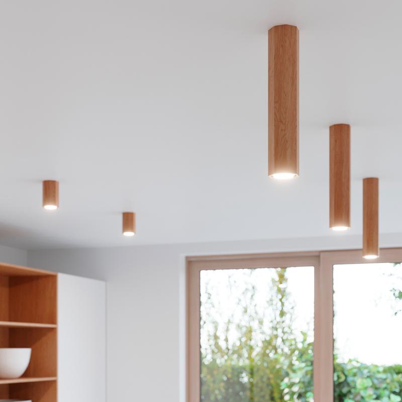 Product of Zeke 10 Wooden Ceiling Lamp SOLLUX