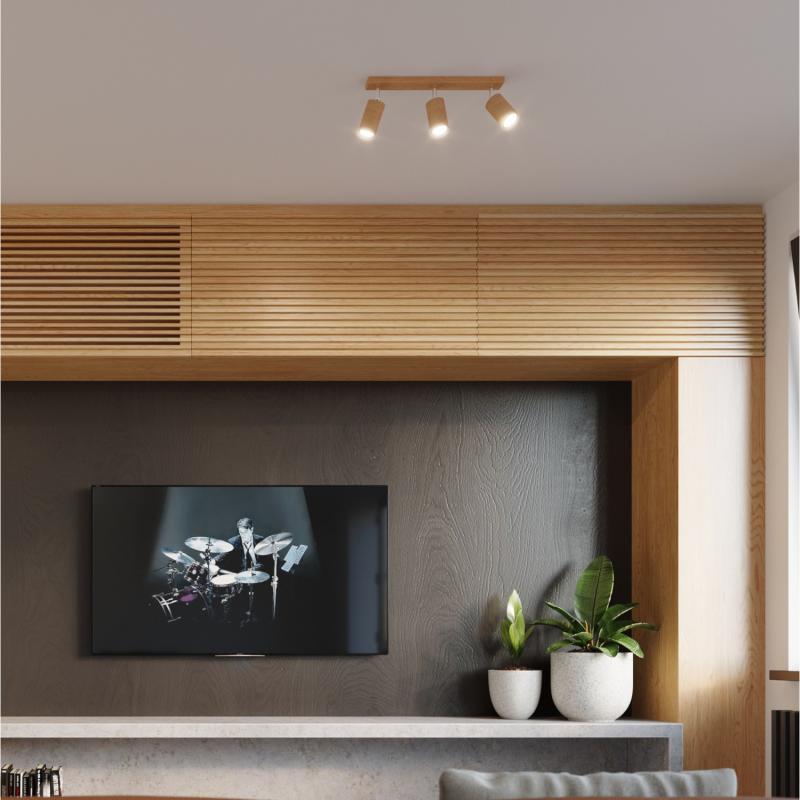 Product of Berg 6 Wooden Ceiling Lamp SOLLUX