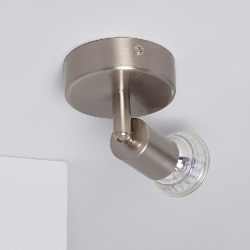 Product of Oasis Adjustable Aluminium 1 Spotlight Ceiling Lamp in Silver