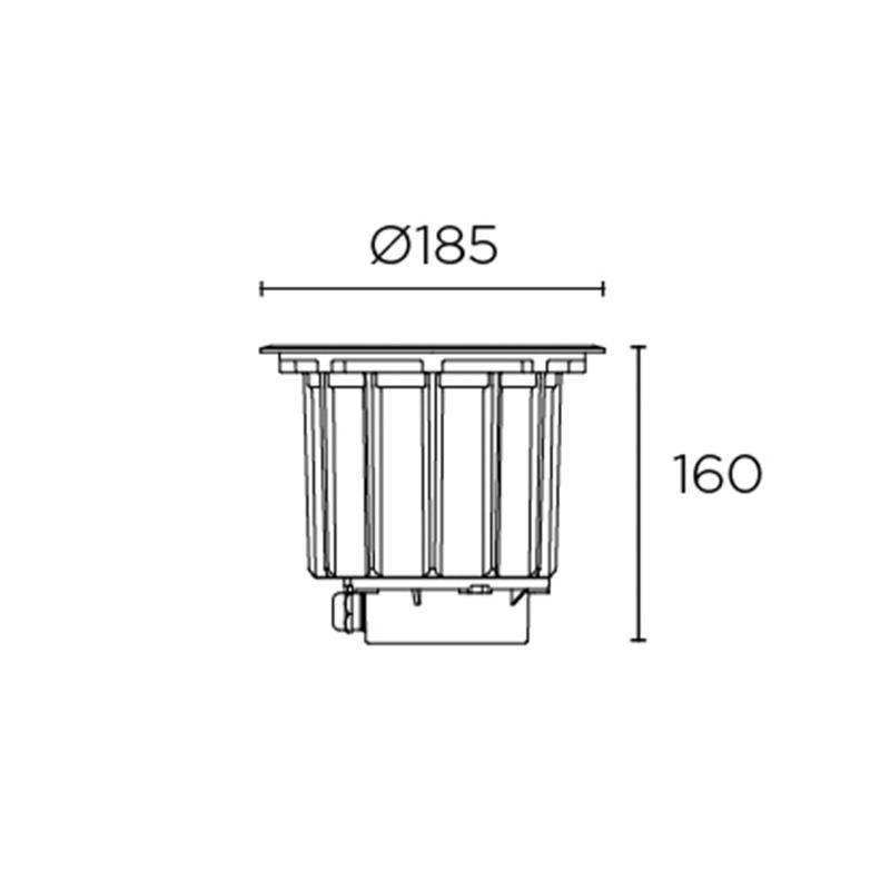 Produkt von LED-Bodenleuchte Aussen 11.9W Einbau Gea Technopolymer LEDS-C4 55-E038-CA-CL