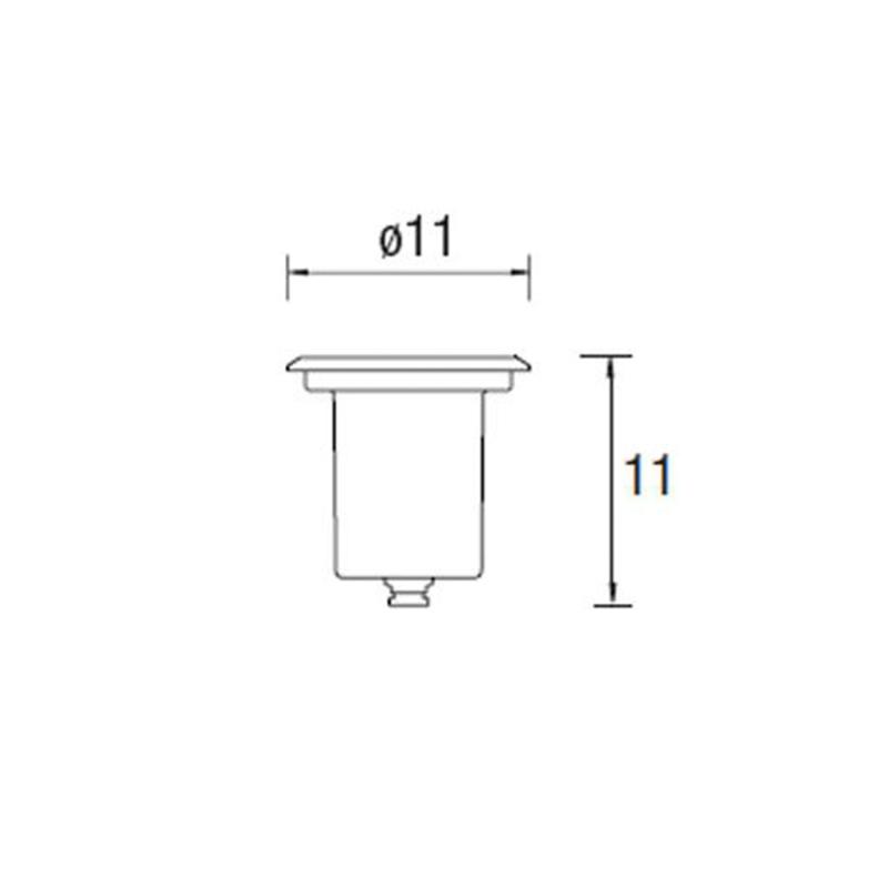 Produkt von Bodeneinbaustrahler Rund Untertauchbar Aqua GU5.3 IP68 LEDS-C4 55-9245-CA-37