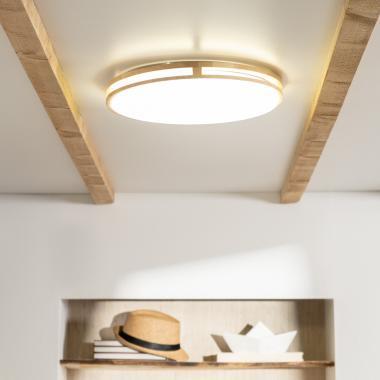 Produkt von LED-Deckenleuchte 20W Rund Holz Ø405 mm CCT Wählbar Donati 